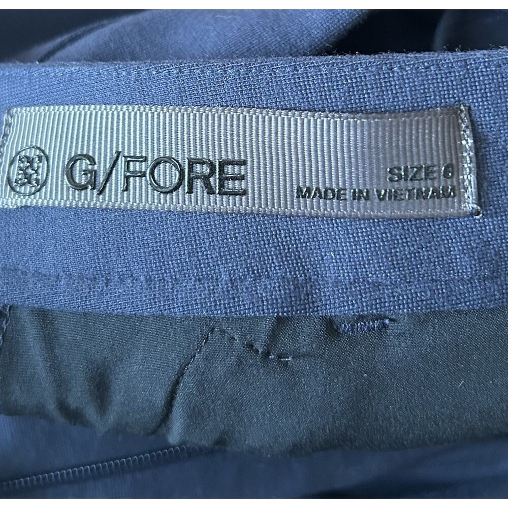 G/Fore Ladies Golf Pants Women's Size 0 Navy Blue G4 Double Knit Moto Legging - Picture 8 of 11